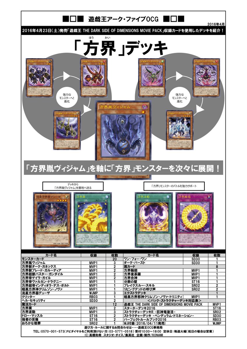 遊戯王 ムービーパックのカードを使ったデッキレシピを公式が公開 ヴァンガードギア