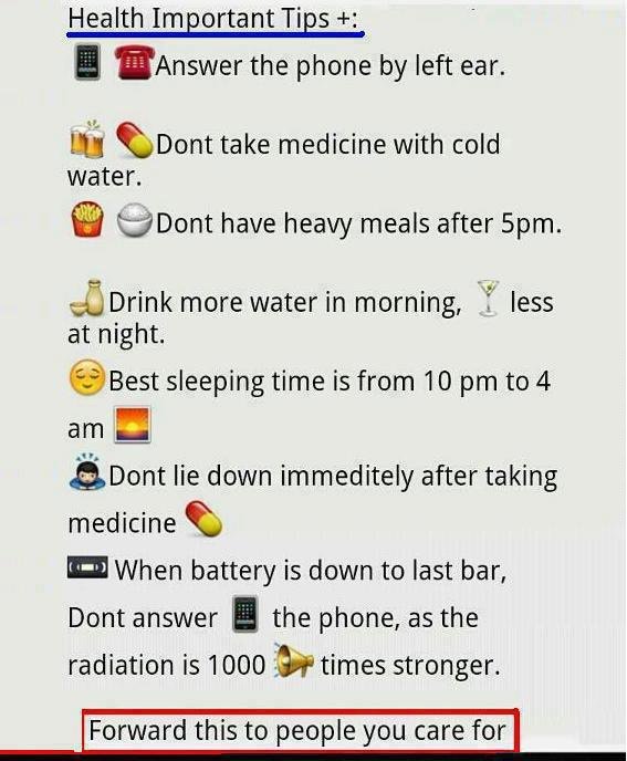 Important Health Tips #Healthyliving