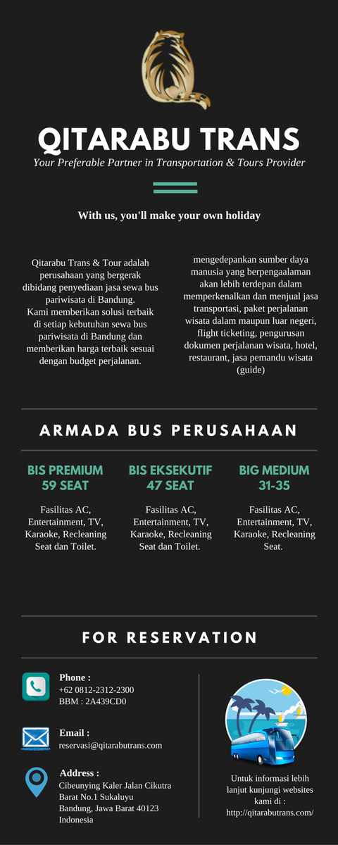 busdemholiday's tweet photo. @QITARABU_TRANS  Salah satu Layanan #SewaBusPariwisata The best di kota #Bandung  https://t.co/DNx9ipiDRQ https://t.co/i4ru0wISrG
