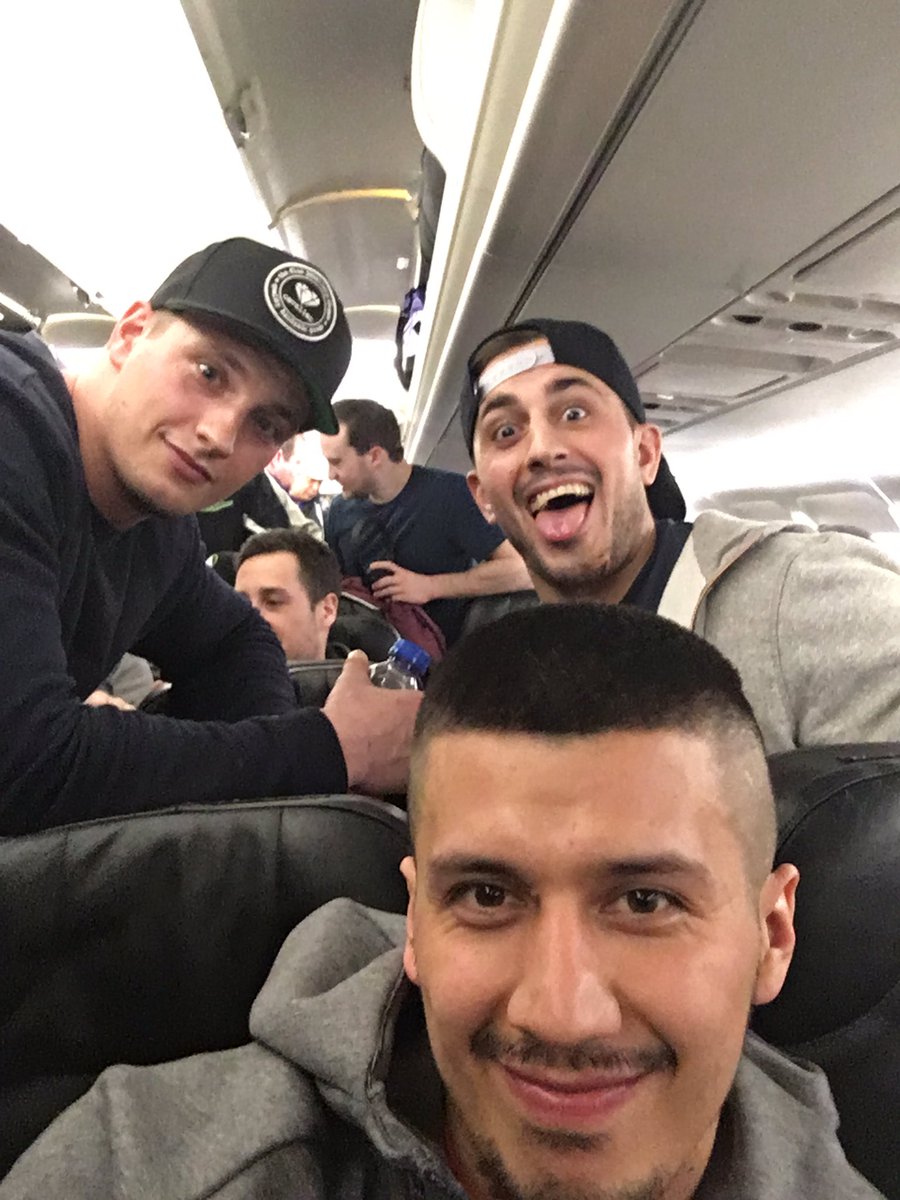 j_thompson74's tweet photo. Last few games of the @SaskRushLAX regular season getting to travel with these bunch of goons.#SaskVegas #nll https://t.co/OJWnFCbdJi