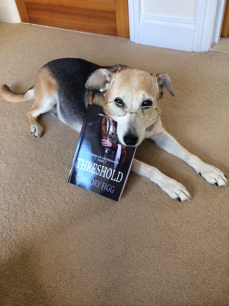 lauramomac's tweet photo. Can't wait to start reading @gregoryfigg's book! #petsofascendancy #Threshold https://t.co/A1X3XLsaAJ