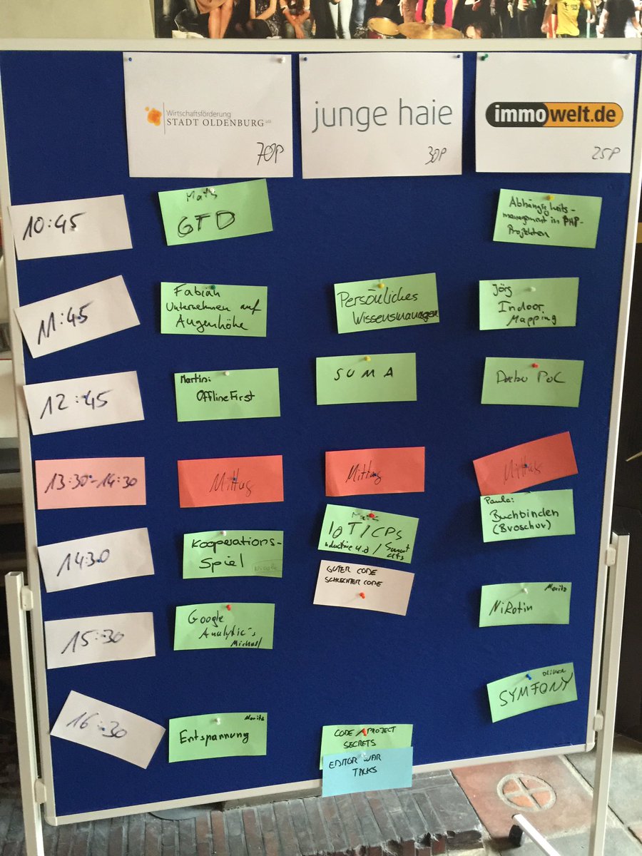 moritz512's tweet photo. Das Sessionboard steht, die erste Session läuft bereits. #BCOL16 https://t.co/rI2HA83g8I