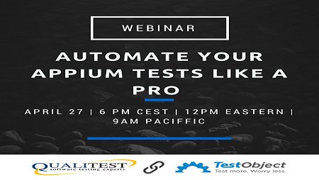 QualityAIGroup's tweet photo. Reminder: 4 days to go - Automate your #Appium tests like a pro! Join our webinar! https://t.co/yT98cuKxxN https://t.co/ty6zreb6E6