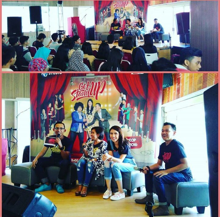 Suasana chit-chat bareng pemain &amp; Produser #FilmGetUpStandUp di KFC Sam Ratulangi Makasar, Makasih yang udh datang!