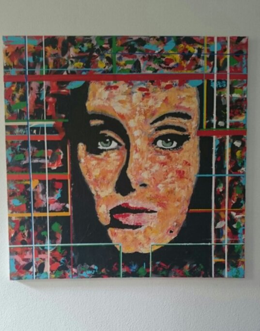 GrardArt1's tweet image. My New painting .. Adele