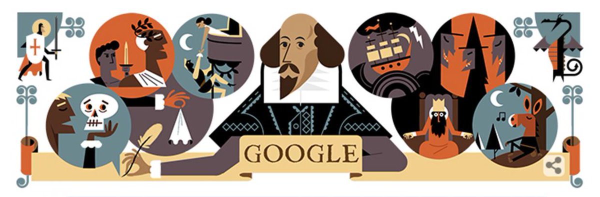 goodreads's tweet image. Google Doodle celebrates Shakespeare and His Plays #ShakespeareWeek ind.pn/1T4JJCl