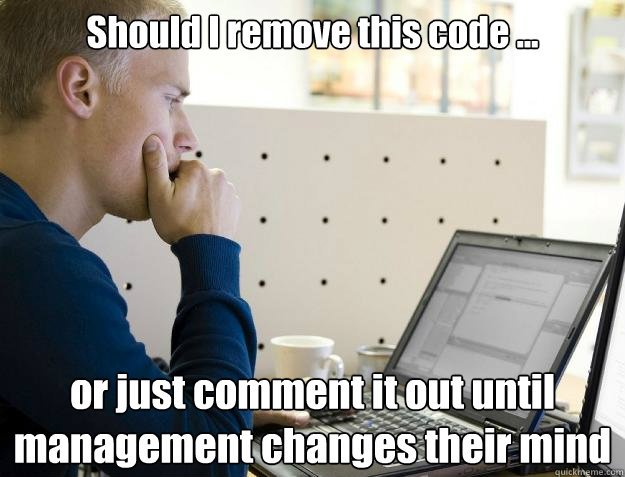 dbeniwal21's tweet image. Happy Weekend: Should I remove this code !!
c-sharpcorner.com/technologies/A… …
Via: prof.johnpile.com @CsharpCorner