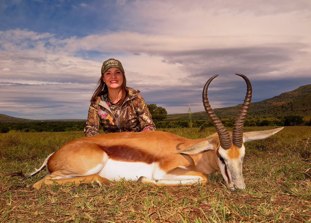 GWG_TV's tweet photo. Congrats @CallieWolverton on taking her 2nd African animal. proud and honored to share these memories with her https://t.co/nzRZoLFSX4