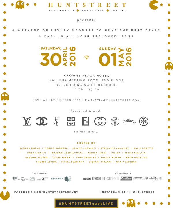 HeartenlyID's tweet photo. Huntstreet by Huntstreet: 30 April – 1 Mei 2016 Crowne Plaza Hotel, Jl. Lembong No.19 https://t.co/0JlScNYWP0 https://t.co/wWEARawkuJ