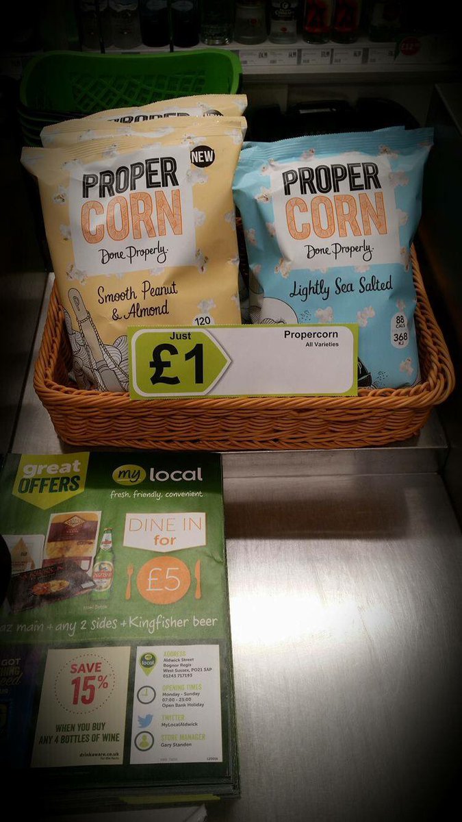 MyLocalAldwick's tweet image. With our new range of DVD's and propercorn just £1 we have everything you need for the perfect night in!#mylocal