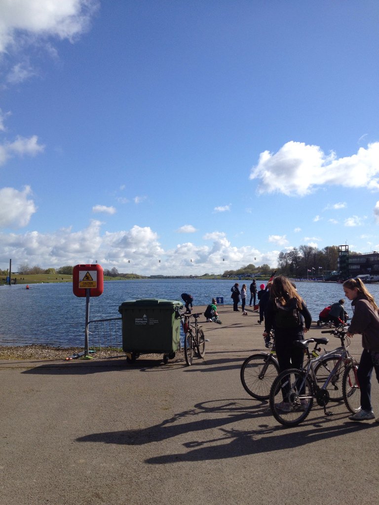 Lovely day in Nottingham for JIRR - Sam racing J14 1x heat at 10:20