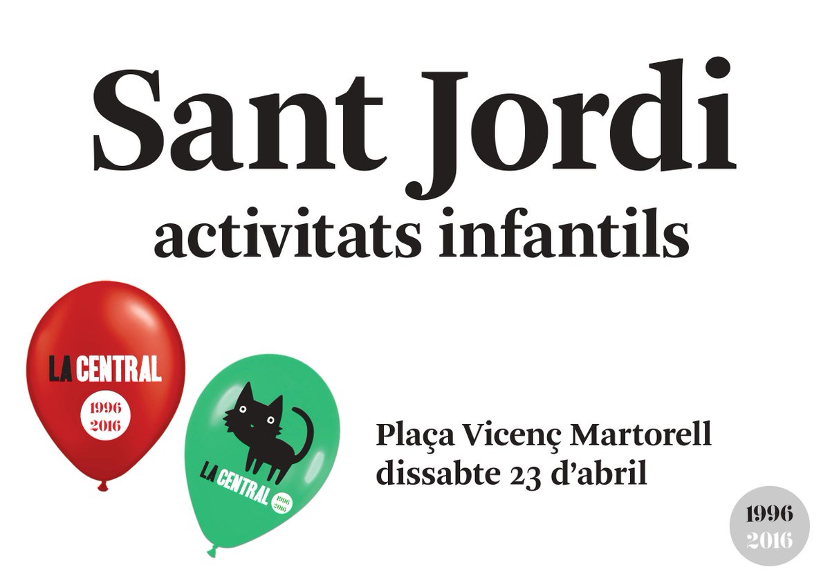 RavalCultural's tweet photo. @La_Central_ del #Raval ha organitzat un munt d'activitats infantils per  #SantJordiBCN16 https://t.co/Hb0a0Qh9Jf https://t.co/hPVvhKB4Pq