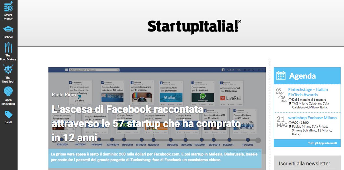 startup_italia's tweet image. #Facebook #openinnovation #merge &amp;amp; #aquisition #startup #timeline @startup_italia openinnovation.startupitalia.eu/52827-20160422… #proud