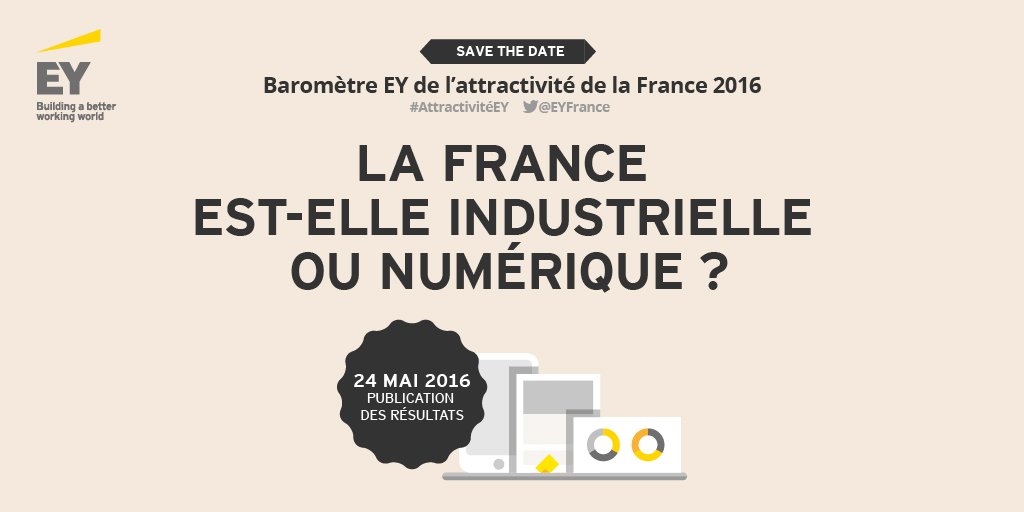 EYFrance's tweet photo. Une France attractive grâce à l'industrie ou au numérique ? Réponse le 24/05 #AttractivitéEY https://t.co/68XpyYGQ85 https://t.co/wu7DCdQNQS