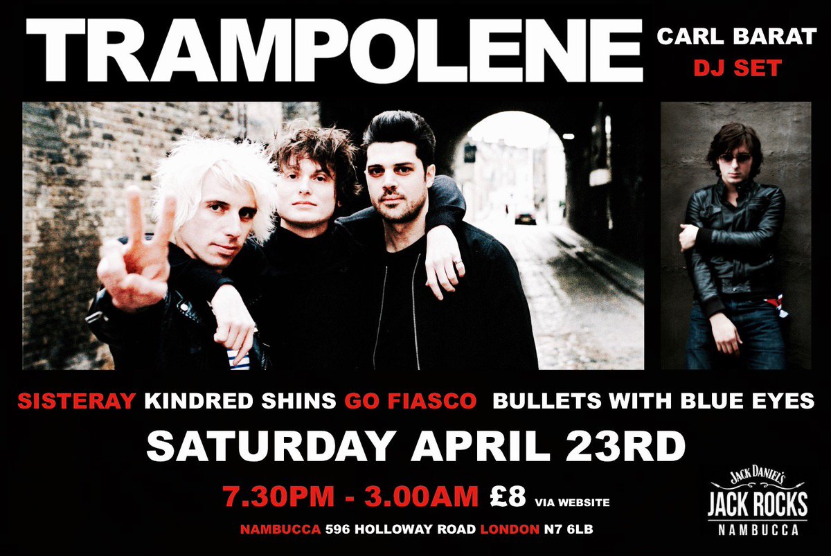Trampolene_Band's tweet photo. #TRAMPOLENE
Celebrate @StGeorgesDay 
Tonight @Nambucca_Live DJ @carlbaratmusic 
New allocation of tix on the door
X https://t.co/iM8W48VtjF