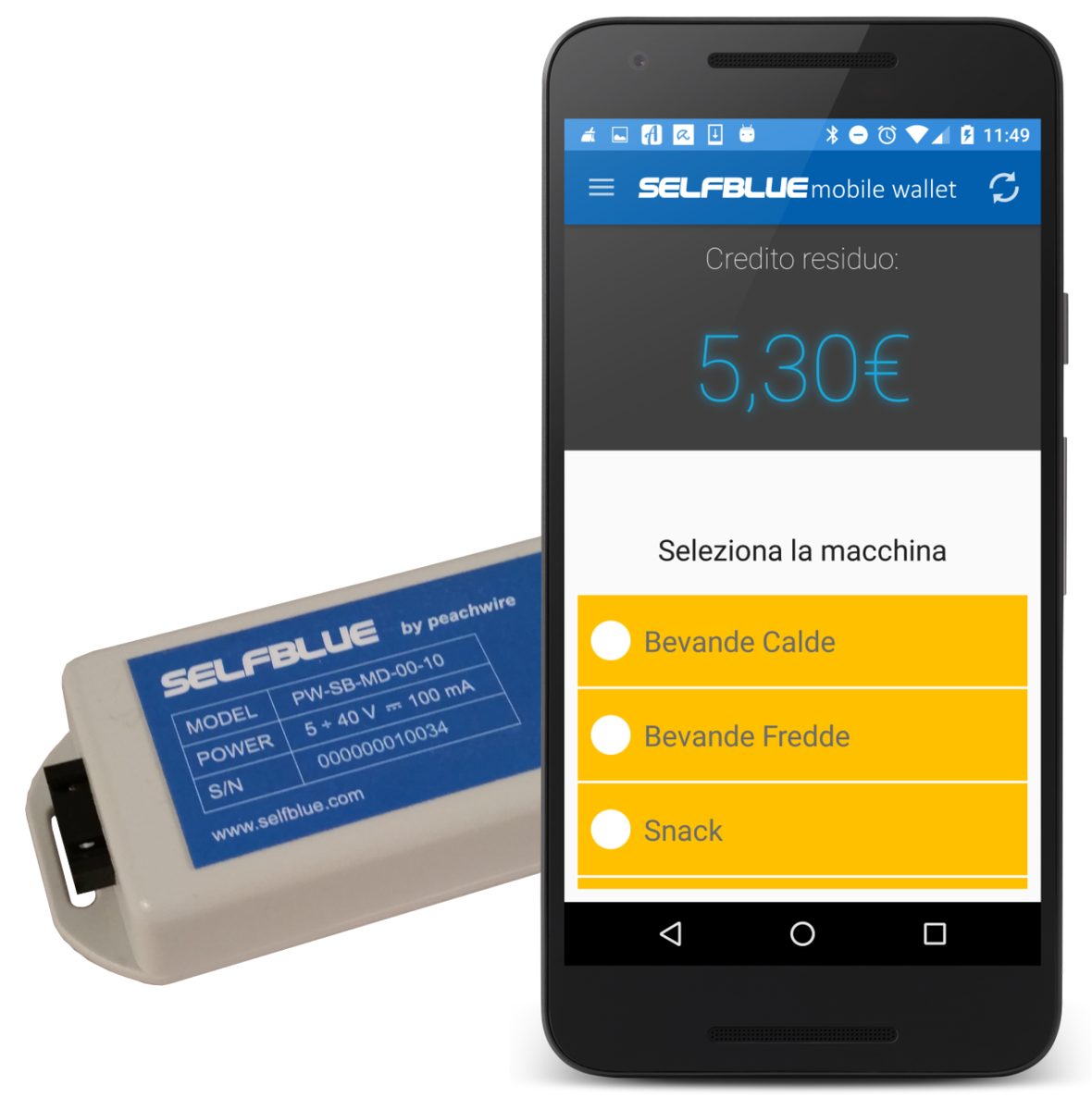 valerioelia's tweet photo. Ecco selfblue, il mobile wallet per il mondo del vending che abbiamo lanciato con @Peachwire https://t.co/q0Gbv1ZBDW