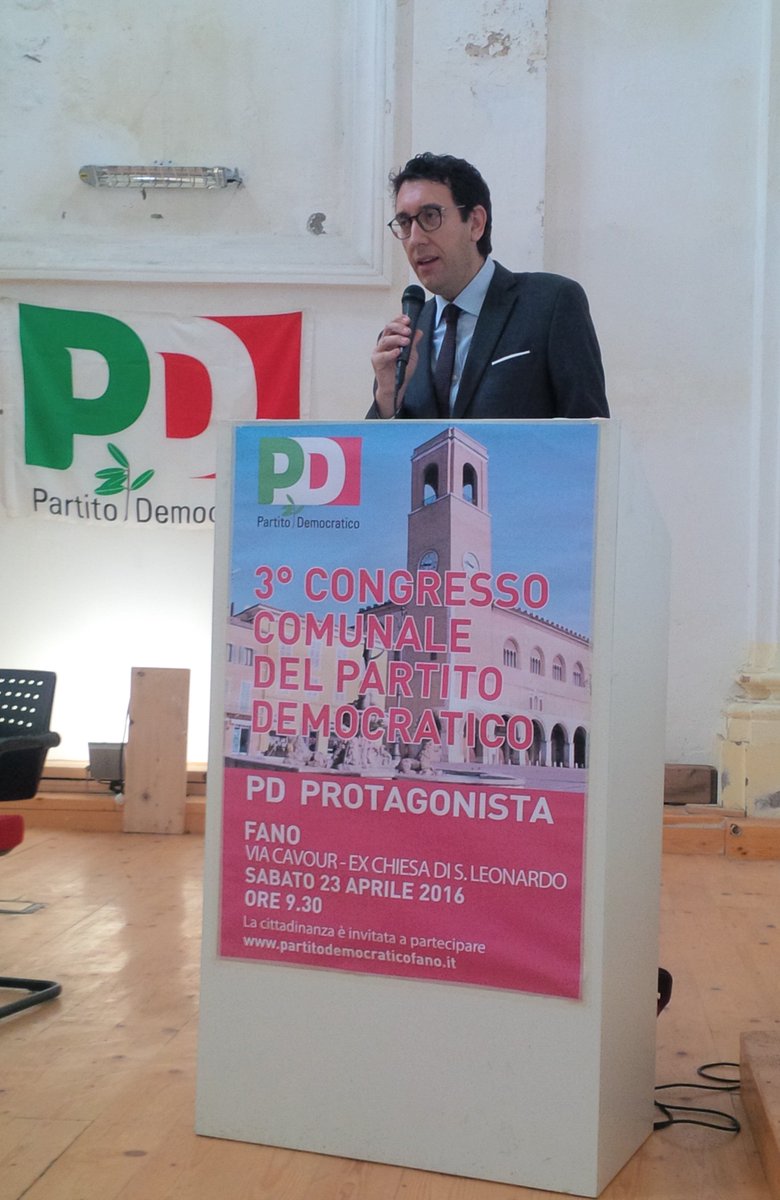 SaCu_J's tweet photo. Ignazio Pucci nuovo Segretario @pdfano 3^ Congresso comunale #Fano https://t.co/eGn2lmMAoC