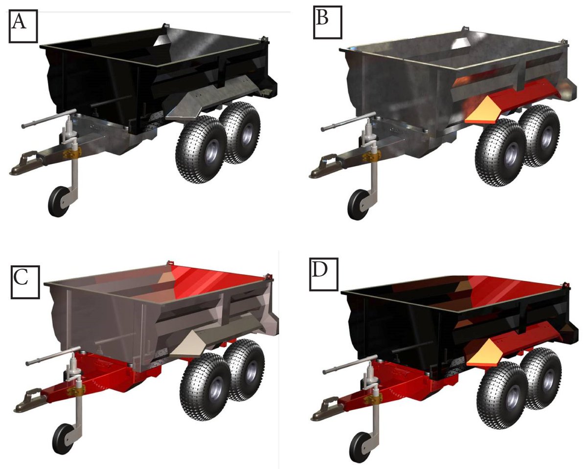 Quadxmachinery's tweet photo. ATV Dump Trailer A, B, C or D for stand B3 @balmoralshow You decide?! #ATVtrailer #quadxmachinery https://t.co/q9uACnAZdX