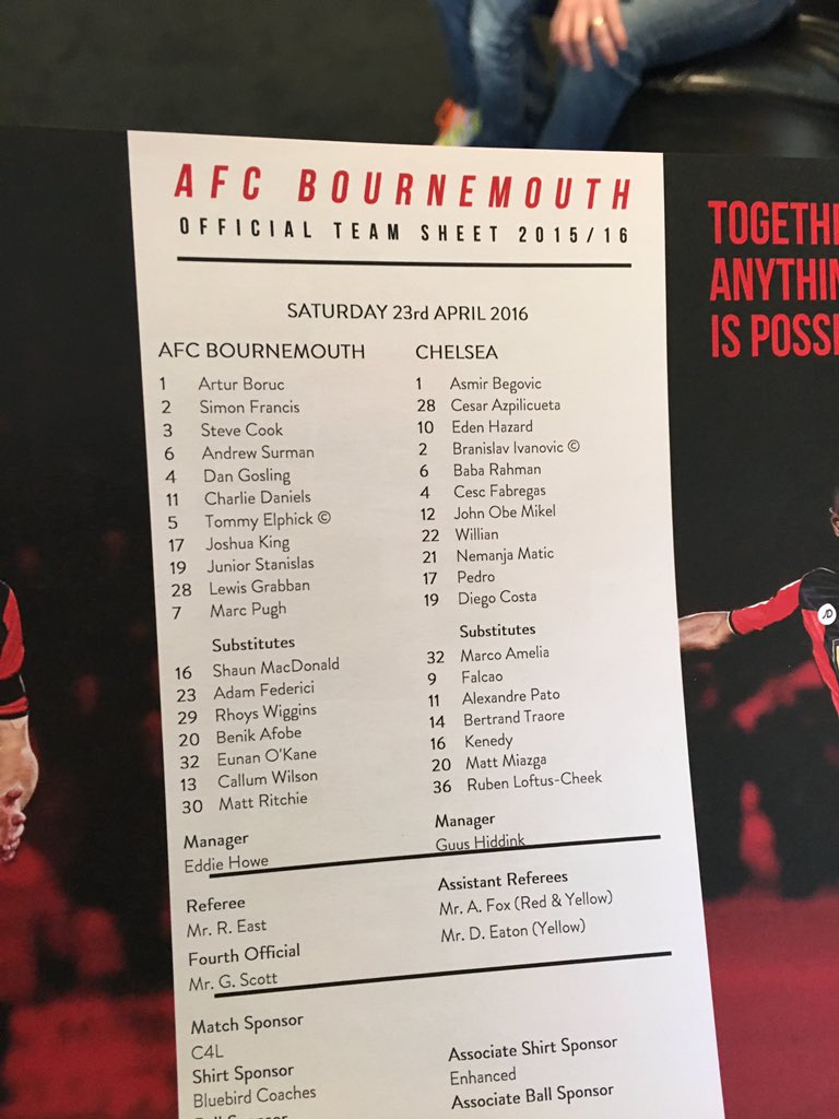 Today's teams 🍒