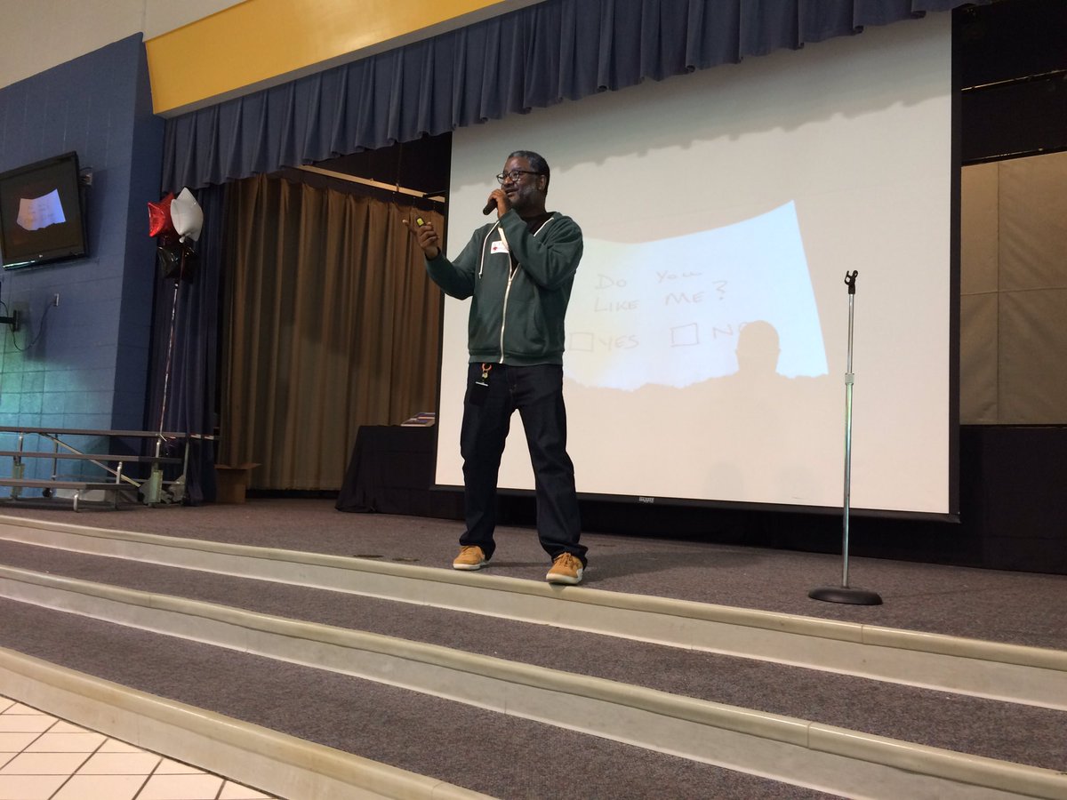 EdCampBham's tweet photo. @ellication kicking us off this morning with a word. A good good word to inspire us in our noble journey! https://t.co/A0GFlh920W