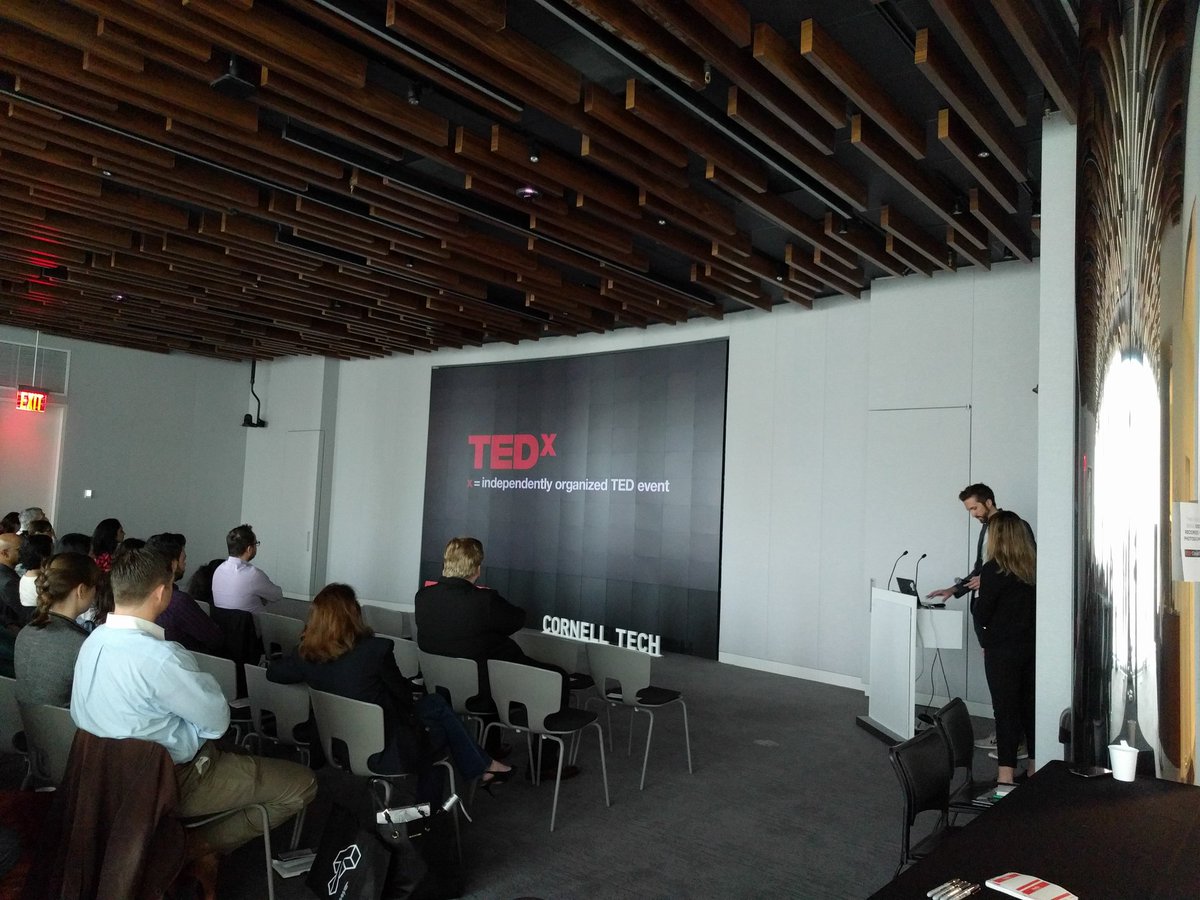 tedxcornelltech's tweet photo. And we're live...#TedxCornelltech 2016 @cornell_tech https://t.co/jWVLW0jok1