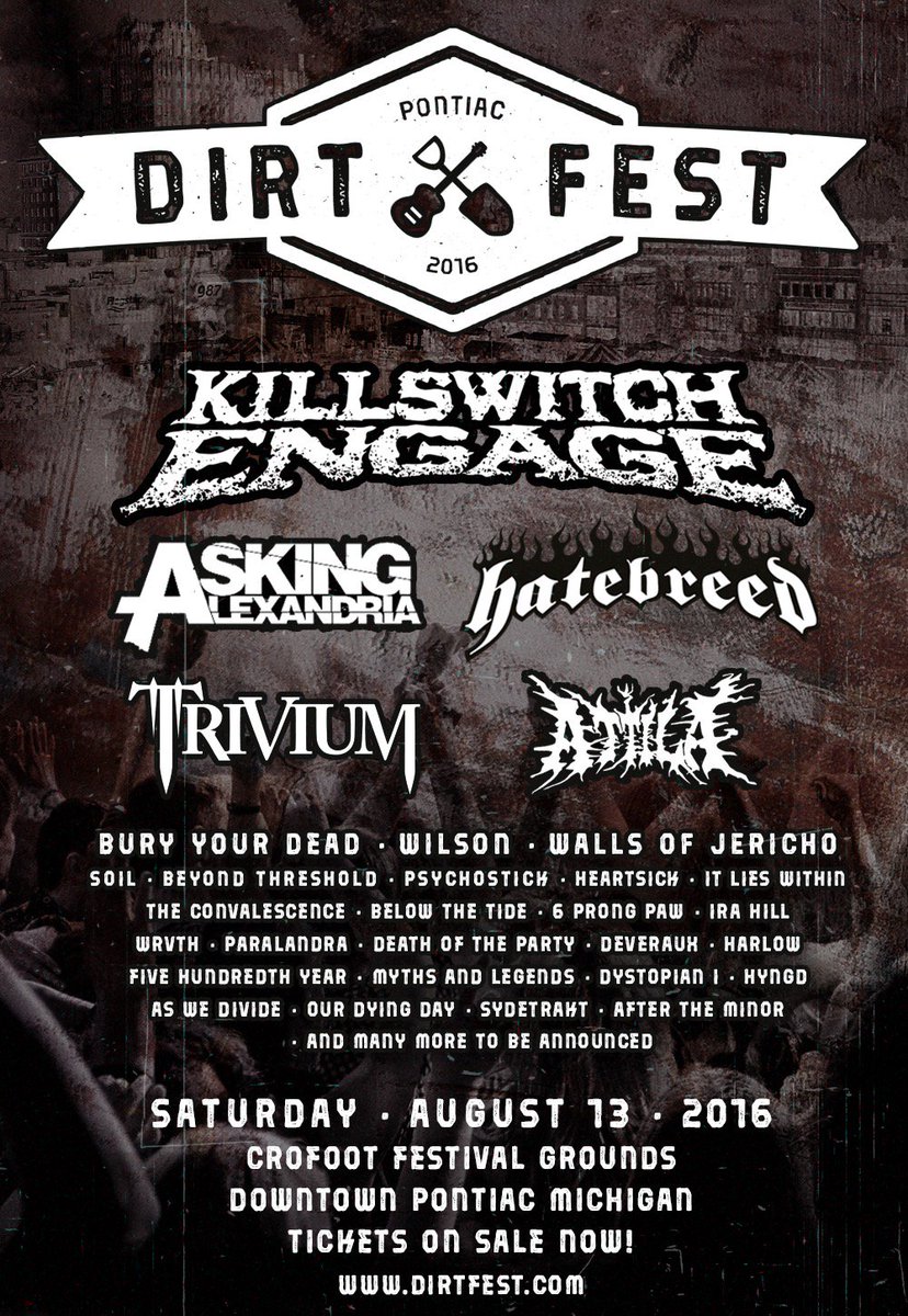 RockNationMag's tweet photo. DIRT FEST 2016 Announces LineupKillswitch Engage, Asking Alexandria, Hatebreed, &amp; ... - https://t.co/BQKHqmQGgh https://t.co/aYiphzROOE