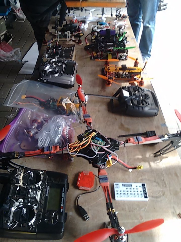 jpowcode's tweet image. More quad copters than you can shake a stick at.