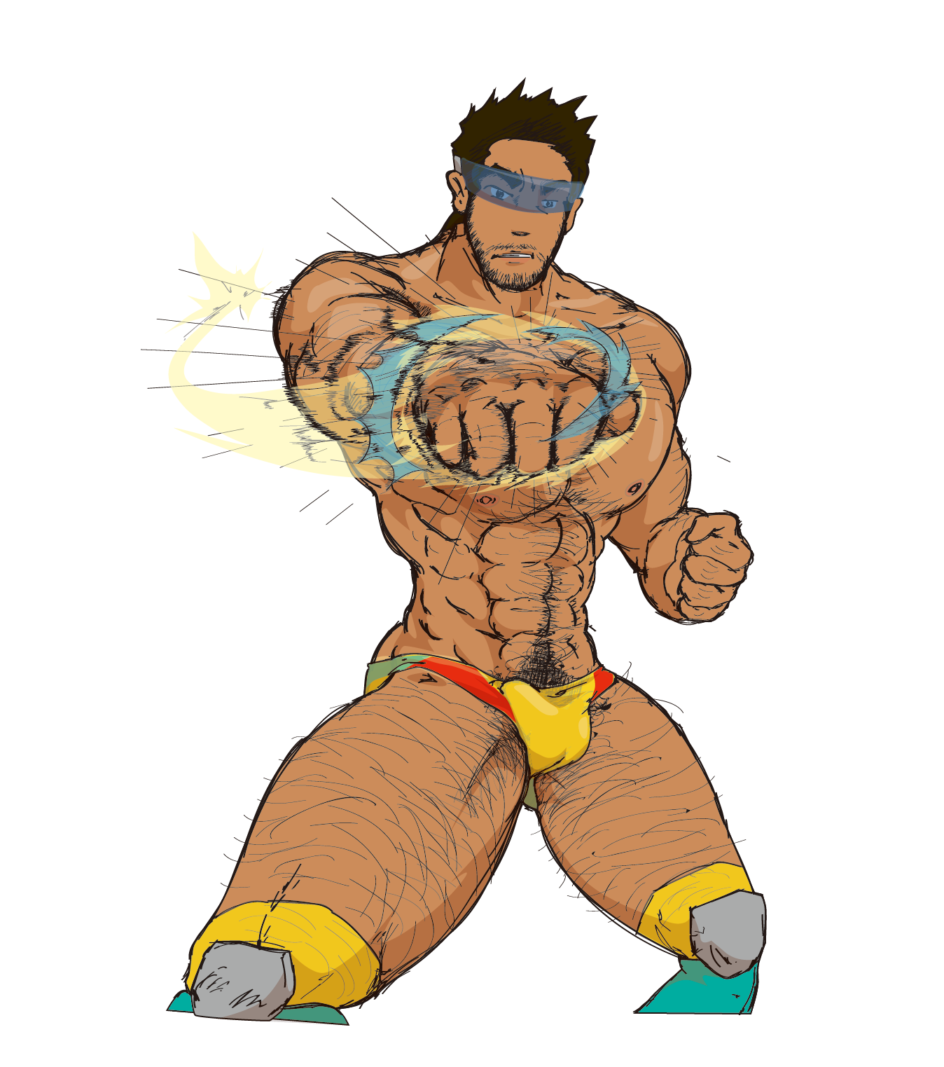ヒーローが悪に敗北するイラストレーション Twitter