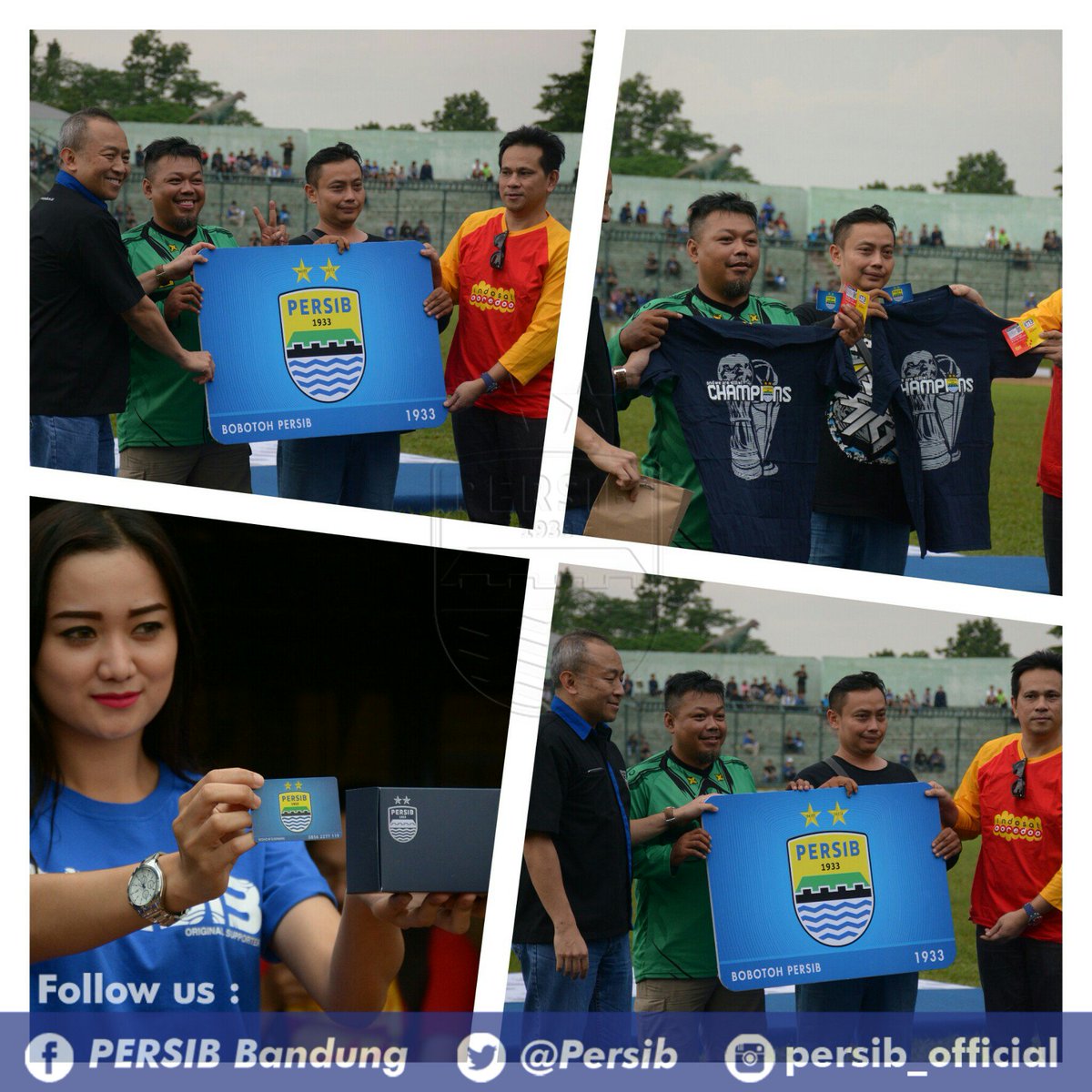 persib's tweet photo. Penyerahan secara simbolis Kartu Keanggotan #PERSIB kepada perwakilan Bobotoh #WeAreStillNumber1 #PERSIBDay https://t.co/aaxrR8CNeE