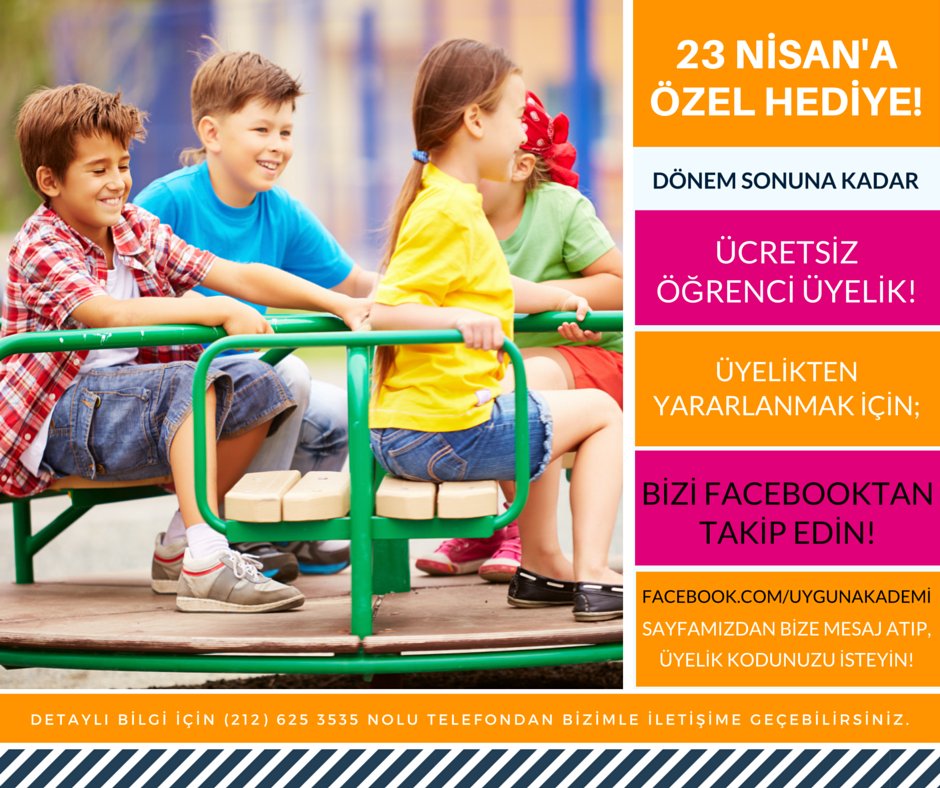 23 NİSAN'A ÖZEL HEDİYE!  
facebook.com/uygunakademi #23nisanetkinlikleri #23NisanUlusalEgemenlikBayramı #interaktif