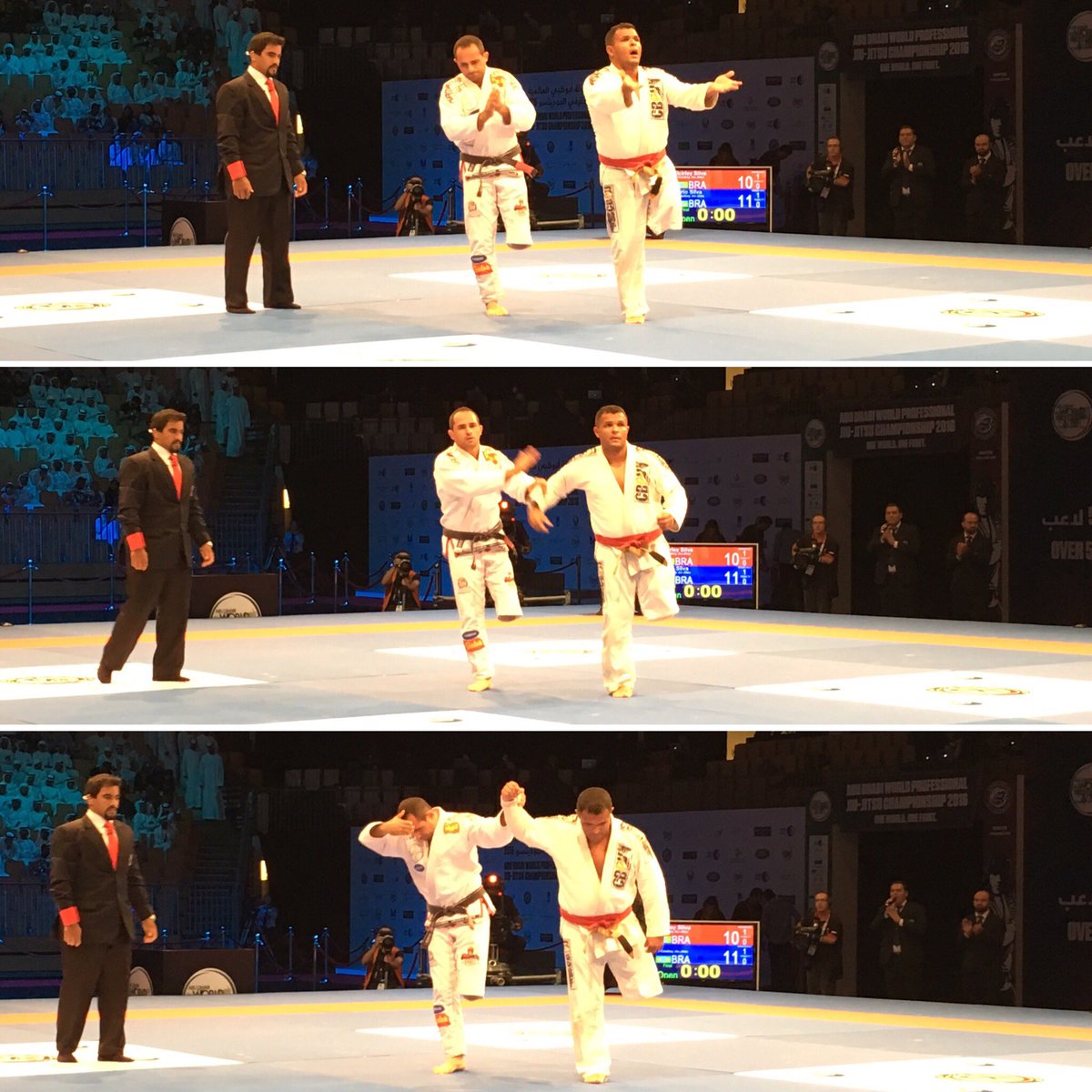 uaejjf's tweet photo. من المرات النادرة التي نشهد مثل هذه المنافسة المذهلة والتي تعكس الإرادة الصلبة في يوم المنافسات الختامي #ADWPJJC16 https://t.co/Luwy9dbfw5