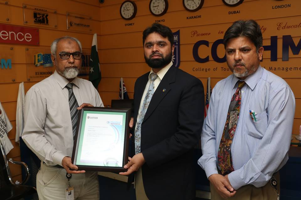 cothmkhi's tweet photo. Congrats to Chef Abdul Hadi(R&amp;D COTHM)Karachi for successful completion of HABC Level 2 in Food Safety(Highfield UK) https://t.co/NQGYVcnLjl