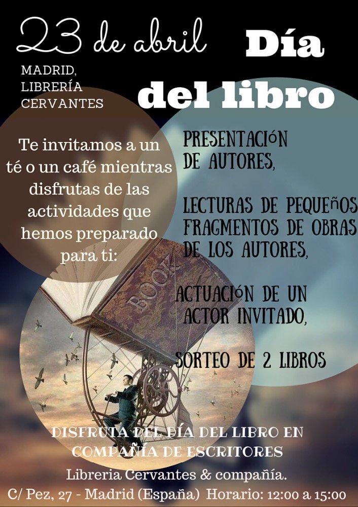 micapitulo24's tweet photo. Feliz día del libro con autores indies!!! Algunos de nuestros escritores han organizado actividades durante el día. https://t.co/Ua4Se5Wsv2