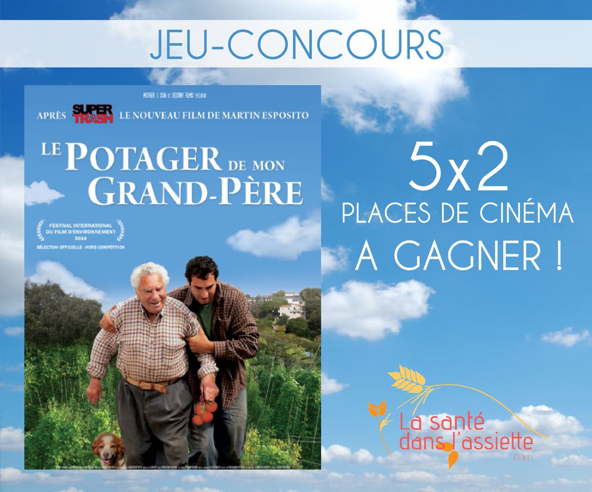 LaSanteAssiette's tweet photo. Retrouvez-nous sur Facebook pour tenter de gagner des places pour #lepotagerdemongrandpere

https://t.co/LnGq4hpwXT https://t.co/oSIaogAnCx