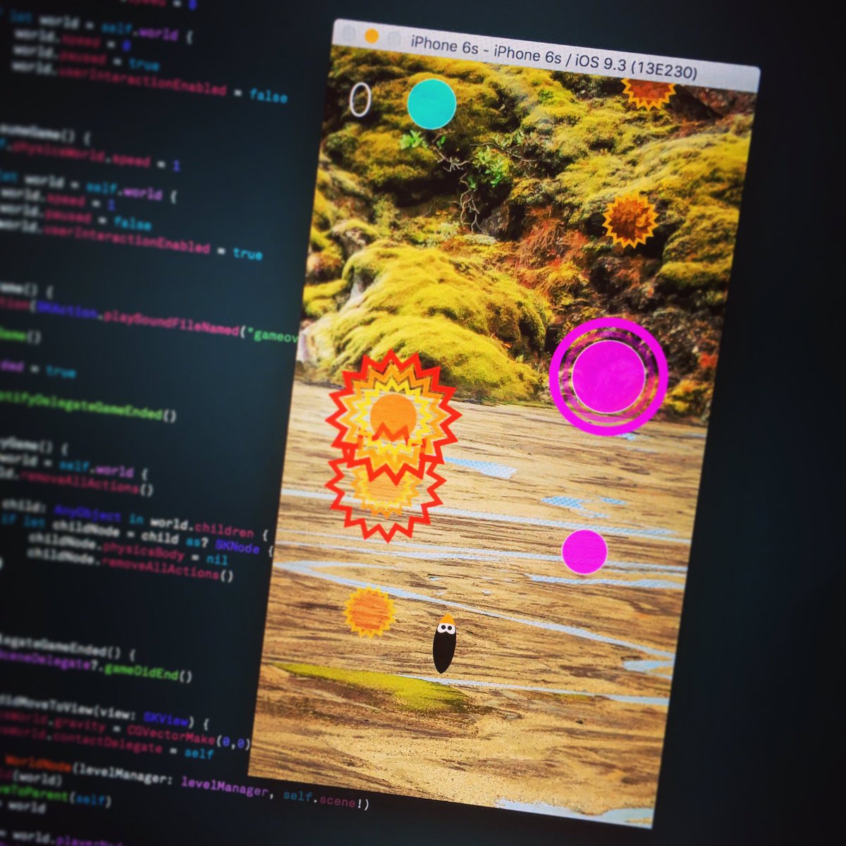 tobeleaf's tweet photo. My little #puffingame is starting to take shape. #iOS #gamedev #swift #interfacss #iceland #landscapephotography https://t.co/UUoLqICnKy