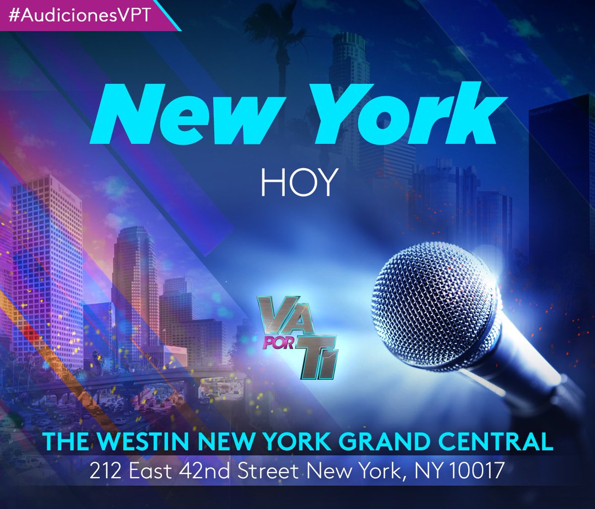 vaporti's tweet photo. Nueva York, ¡es hora de participar en las #AudicionesVPT! https://t.co/3Mpnjt6nNn