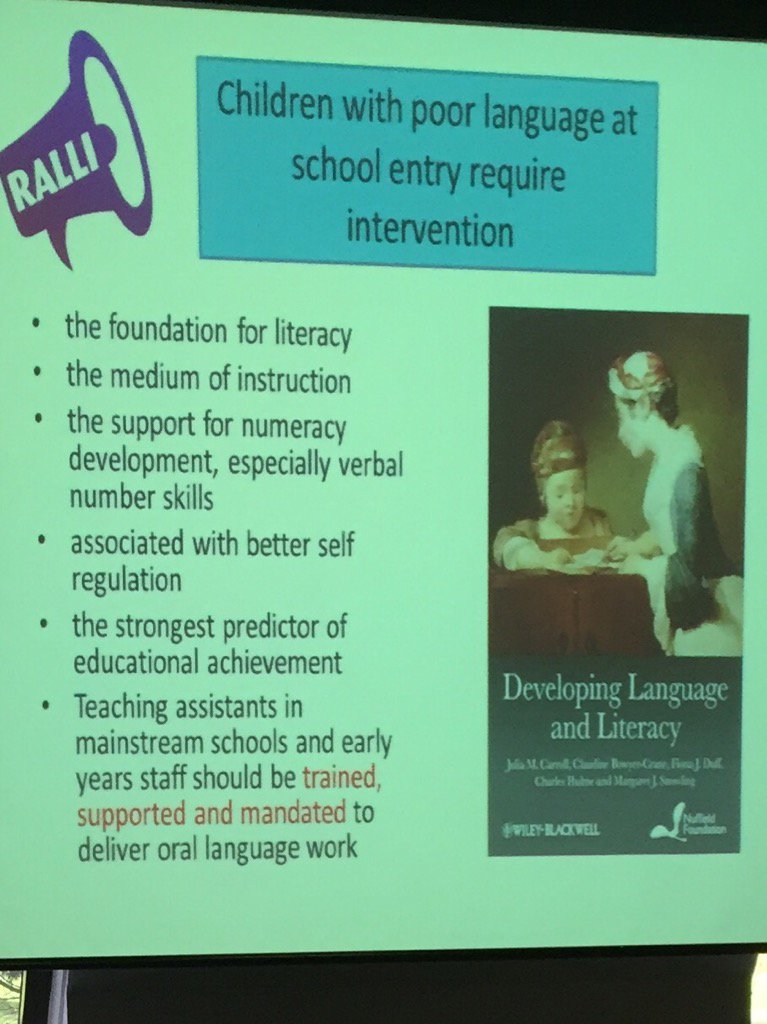 claritytec's tweet photo. Children with poor language at school entry require intervention! Great conference #naplic16 https://t.co/H7ldmYsqwz