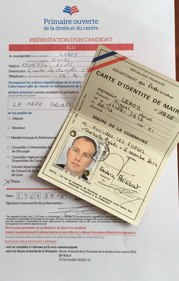 LeroyMiguel's tweet photo. Je parraine @BrunoLeMaire pour la #primaire et j'invite mes collègues à faire de même. #élusavecBLM @BLMArdennes https://t.co/Oykoo0NrDk
