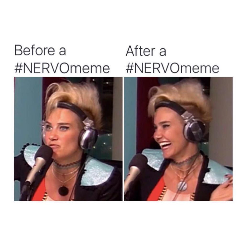 NERVOcanada's tweet photo. Long time to #NERVOmeme = long time no laughs👀 this one made by the lovely @ginaashao💖💖 #N… https://t.co/BkA1xQDKPI https://t.co/B1bfGP0ilS