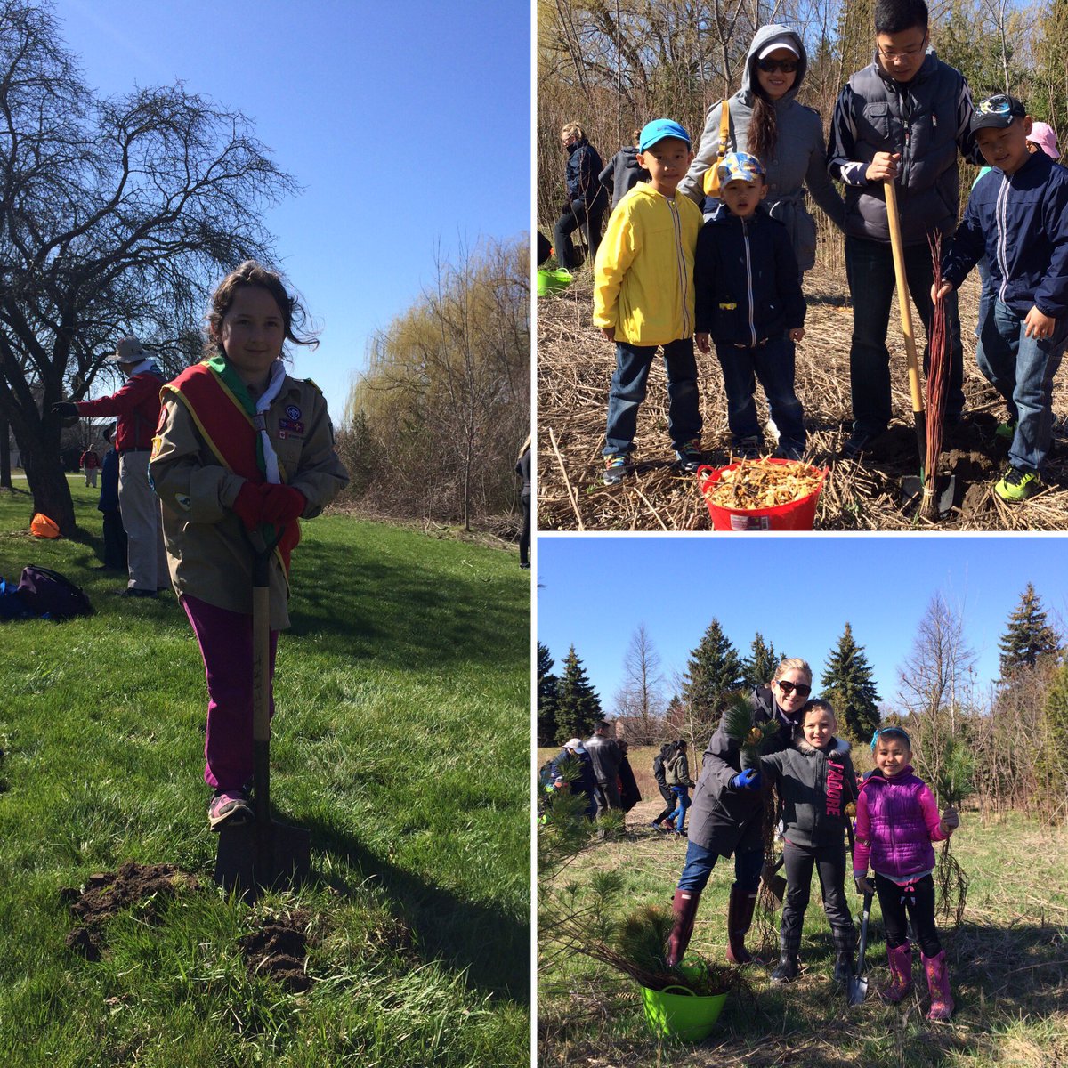 forestscanada's tweet photo. Great group of kids helping us plant trees in @townofajax! @HondaPowersprts @Enbridge #communityplant https://t.co/XhaFIGfwQi