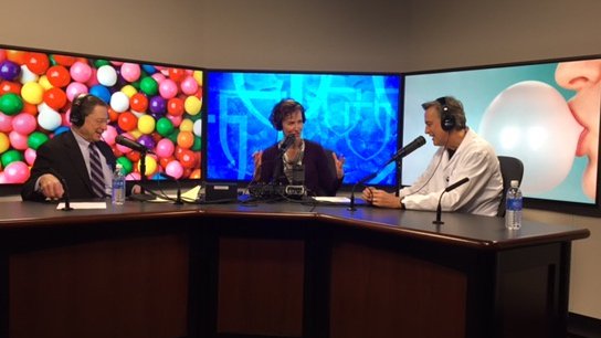 MayoClinic's tweet photo. What really happens when you swallow gum? Gastroenterologist Dr. Mark Larson has the answer on #MayoClinicRadio. https://t.co/NwwSHzx9Yf