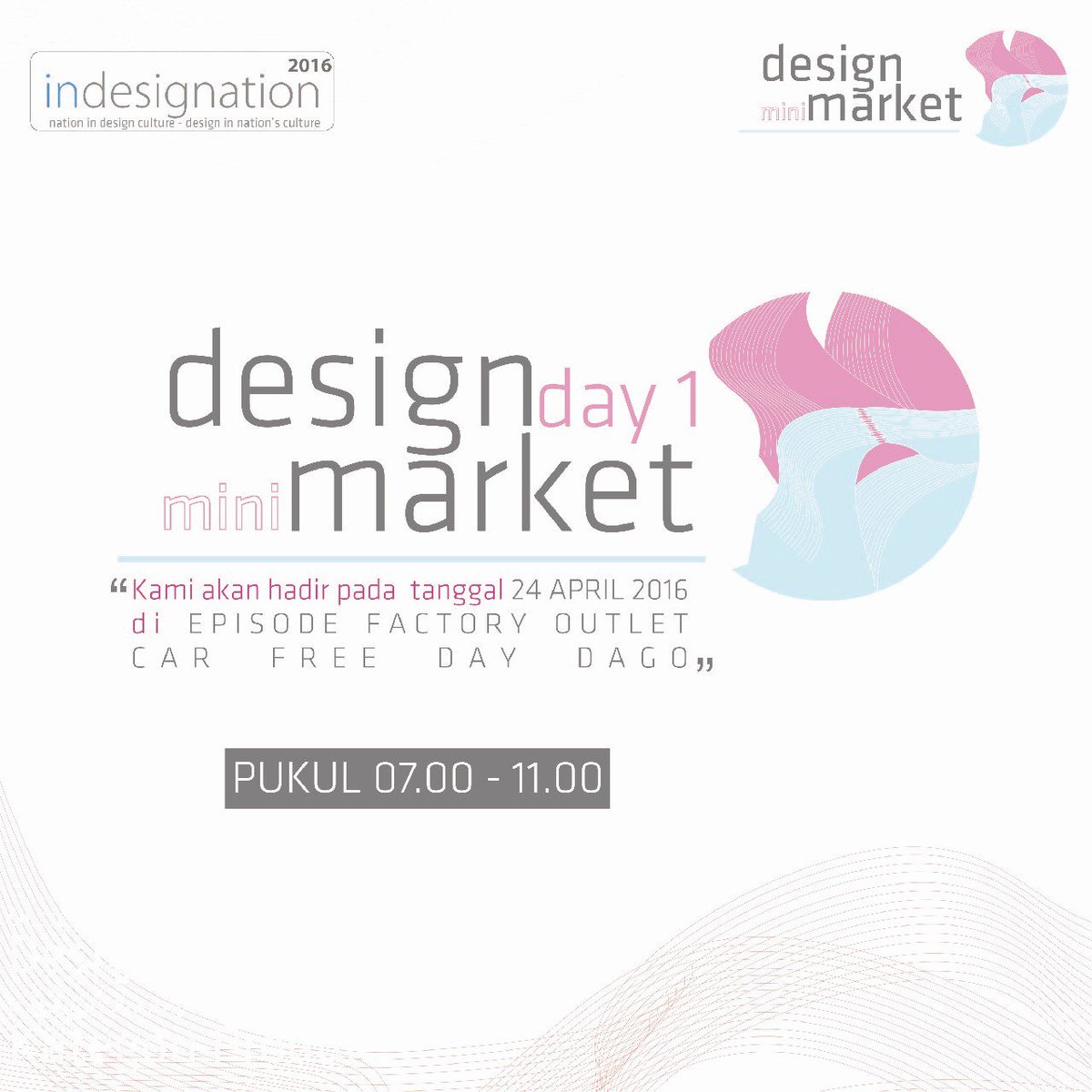 indesignation's tweet photo. @BandungEvents  Ayo datang dan ramaikan acara Design mini Market day1 !! Di Car Free Day DAGO #indesignation https://t.co/lZUrvauCD6