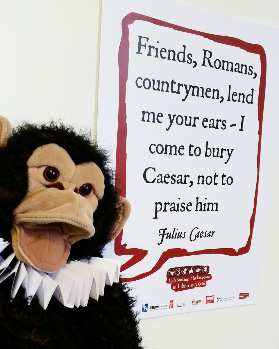 fyldelibraries's tweet image. Charlie the Chimp at #Lytham Library says why do humans get to have all the fun?! #Shakespeare16