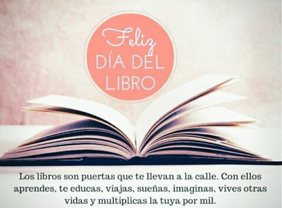 ¡Feliz día a todas esas personas que son capaces de imaginar y adentrarse en mil mundos distintos!📚💗  #DiaDelLibro