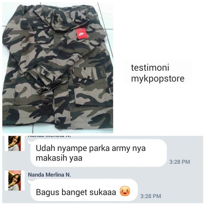 Best seller park army ala #DescendantOfTheSun nih, hanya 110rb, ready di <a href="/mykpopstore/">mykpopstore</a>