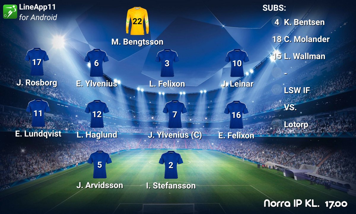 Imorgon (söndag)  är det dags för hemmapremiär på Norra Ip,  
Lotorp står på gästlistan. 
Matchstart kl 17.00.