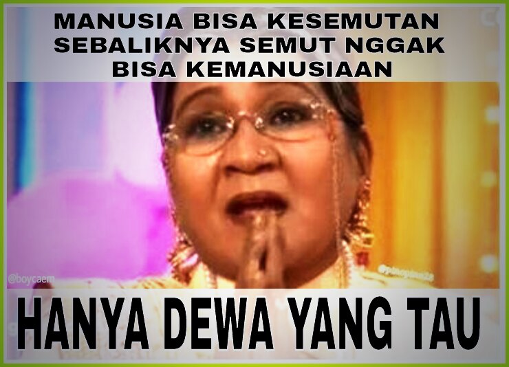 Manusia bisa kesemutan sebaliknya semut nggak bisa kemanusiaan  #HanyaDewaYangTau <a href="/MemeComicIndo/">mesh</a>