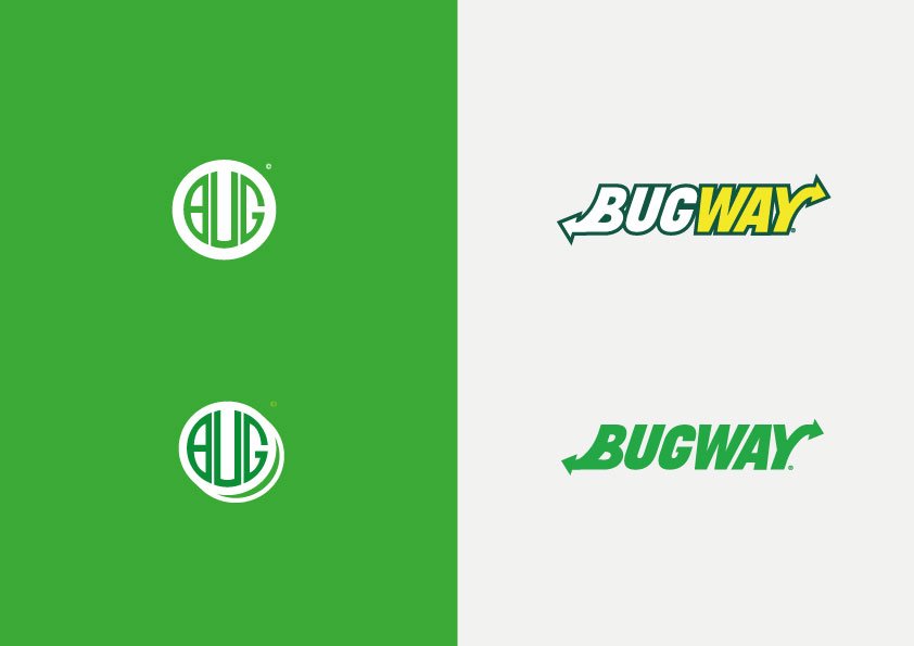 KenwrightDesign's tweet image. New university project looking at different branding idea's for a new insect based fast food chain.