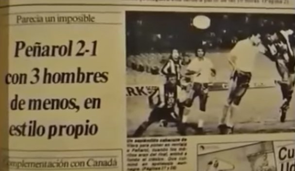 OficialCAP's tweet photo. El inolvidable clásico de los "8 contra 11", reflejado en los periódicos de la época https://t.co/h3qYG1M0za