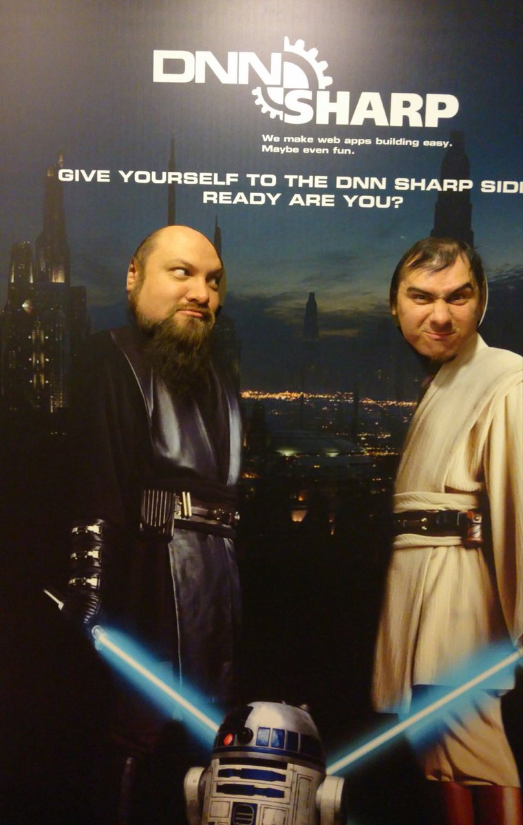 sveat0slav's tweet photo. Hanging with bro at #CodeCampIasi #ByTheCommunityForTheCommunity #StarWars #lol https://t.co/VqBaF73fMy